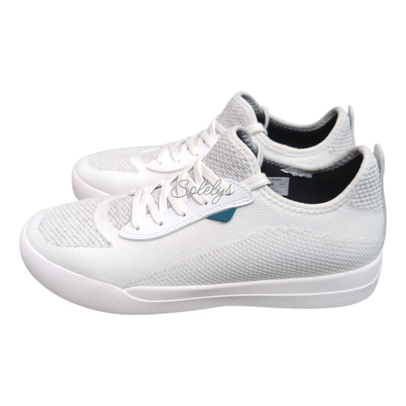 Vessi Weekend Mens 8 Marble White Waterproof Dyma-Tex Knit Casual Sneaker - Picture 3 of 11